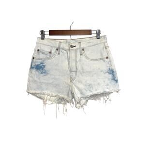 Levi 501 Light wash High rise Button fly shorts sz. 28